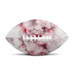 White Ruby Marble Print Rugby Ball