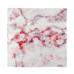 White Ruby Marble Print Silk Bandana