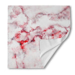 White Ruby Marble Print Silk Bandana