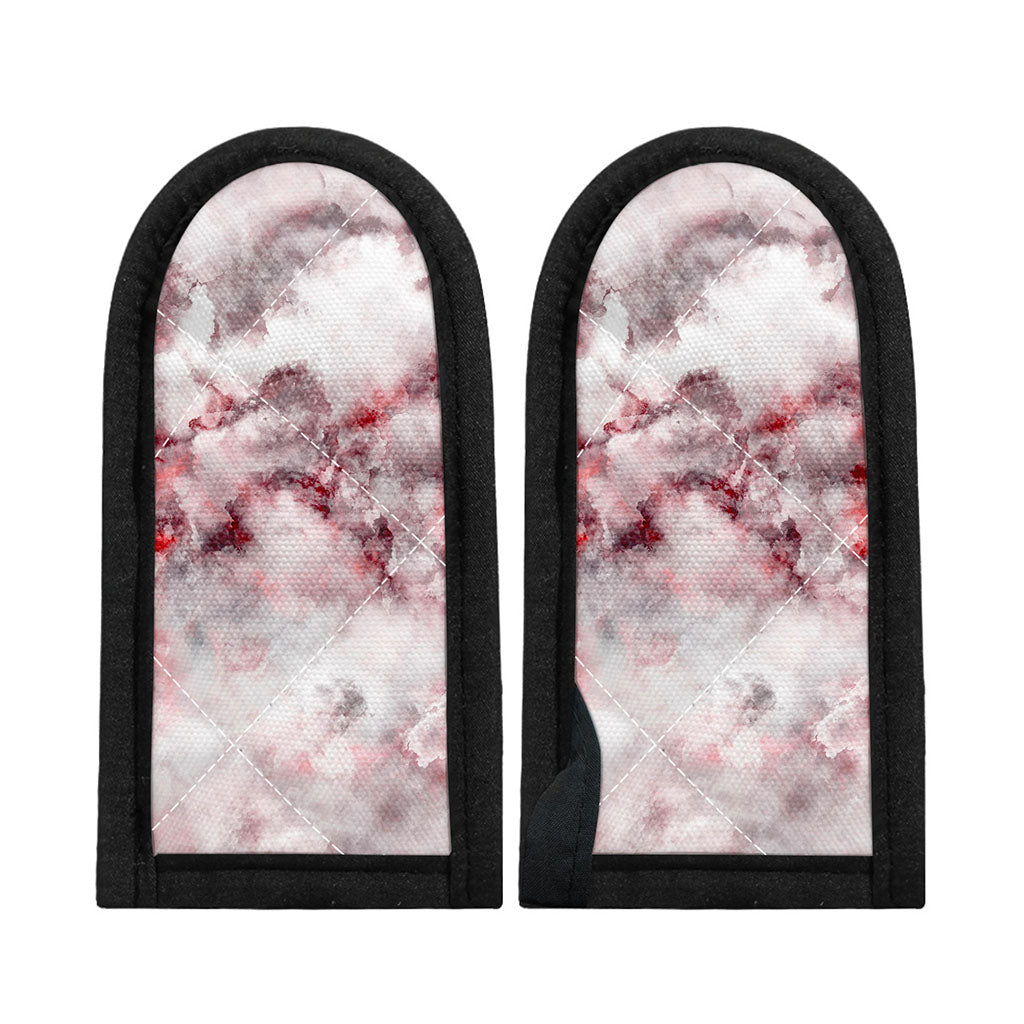 White Ruby Marble Print Skillet Handle Cover