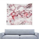 White Ruby Marble Print Tapestry