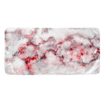 White Ruby Marble Print Towel