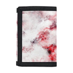 White Ruby Marble Print Trifold Wallet