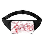 White Ruby Marble Print Waist Bag