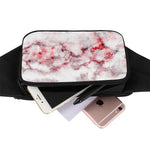 White Ruby Marble Print Waist Bag