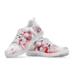 White Ruby Marble Print White Running Shoes