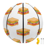 White Sandwiches Pattern Print Basketball