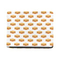 White Sandwiches Pattern Print Bifold Wallet