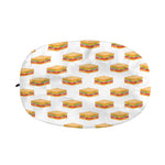 White Sandwiches Pattern Print Car Side Mirror Covers