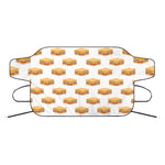 White Sandwiches Pattern Print Car Windshield Snow Cover