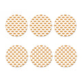 White Sandwiches Pattern Print Coaster Set