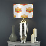 White Sandwiches Pattern Print Drum Lamp Shade