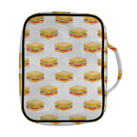 White Sandwiches Pattern Print Front Pocket Bible Bag