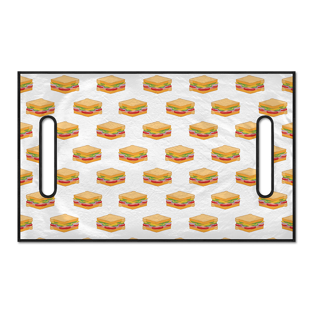 White Sandwiches Pattern Print Golf Cart Seat Cover