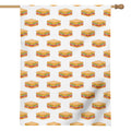 White Sandwiches Pattern Print House Flag