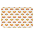 White Sandwiches Pattern Print Indoor Door Mat