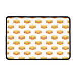 White Sandwiches Pattern Print Kitchen Mat