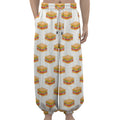 White Sandwiches Pattern Print Lantern Pants