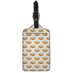 White Sandwiches Pattern Print Luggage Tag