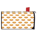 White Sandwiches Pattern Print Mailbox Cover
