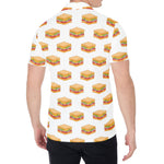 White Sandwiches Pattern Print Men's Shirt