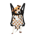 White Sandwiches Pattern Print Pet Carrier Backpack