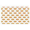 White Sandwiches Pattern Print Polyester Doormat