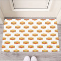 White Sandwiches Pattern Print Rubber Doormat