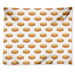 White Sandwiches Pattern Print Tapestry