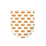White Sandwiches Pattern Print Toilet Lid Cover
