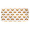 White Sandwiches Pattern Print Towel