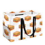 White Sandwiches Pattern Print Utility Tote Bag