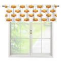 White Sandwiches Pattern Print Window Valance