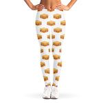White Sandwiches Pattern Print Women's Leggings