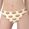 White Sandwiches Pattern Print Women's Panties