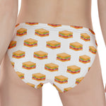 White Sandwiches Pattern Print Women's Panties