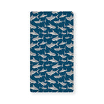 White Shark Pattern Print Baby Crib Sheet