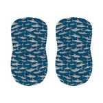 White Shark Pattern Print Bar Stool Covers