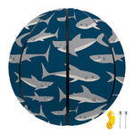 White Shark Pattern Print Basketball
