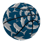 White Shark Pattern Print Basketball
