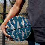 White Shark Pattern Print Basketball