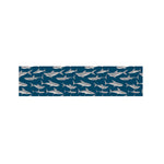 White Shark Pattern Print Bed Runner