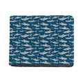 White Shark Pattern Print Bifold Wallet