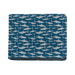 White Shark Pattern Print Bifold Wallet