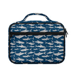 White Shark Pattern Print Briefcase Bible Bag