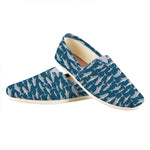 White Shark Pattern Print Casual Shoes