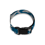 White Shark Pattern Print Dog Collar