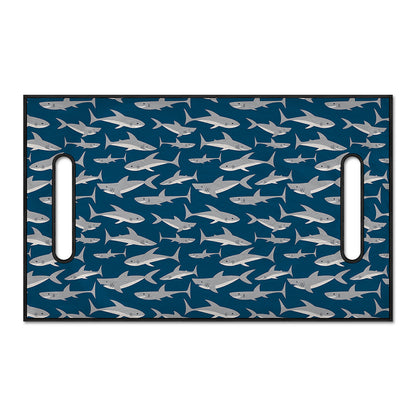 White Shark Pattern Print Golf Cart Seat Cover