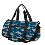 White Shark Pattern Print Gym Bag