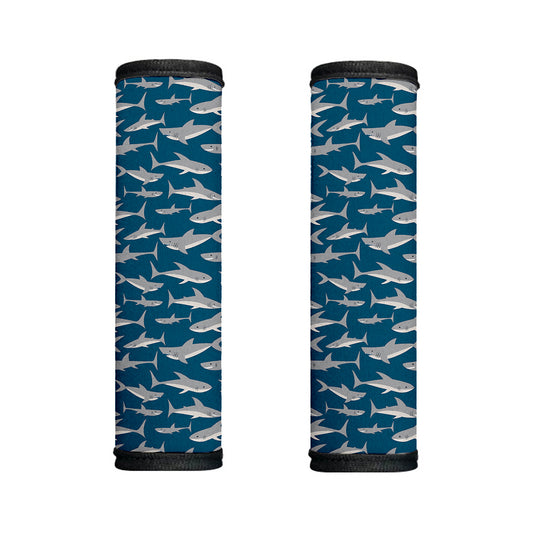White Shark Pattern Print Handle Covers
